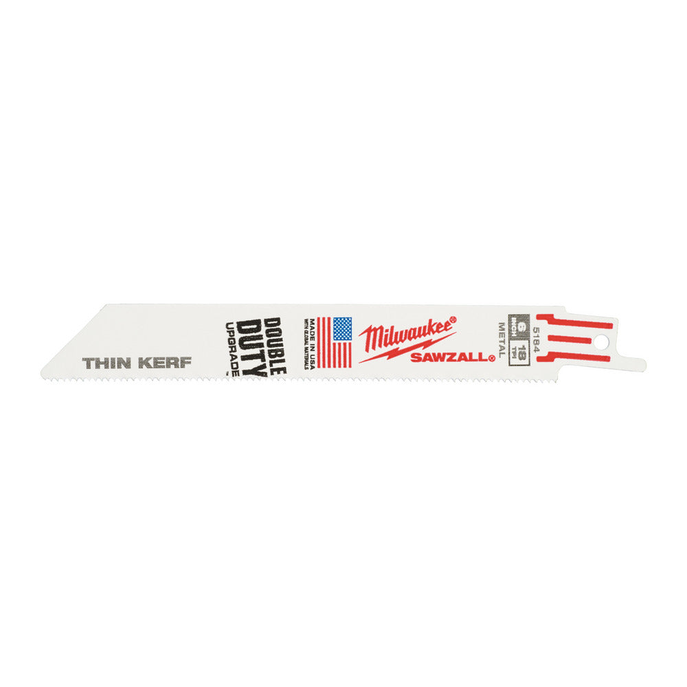Milwaukee Reciprozaagblad Sawzall Metaal Thin Kerf 18-Tpi-927760