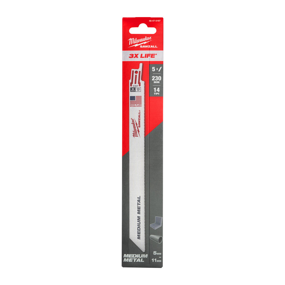 Milwaukee Reciprozaagblad Sawzall Metaal Thin Kerf 14-Tpi-927761