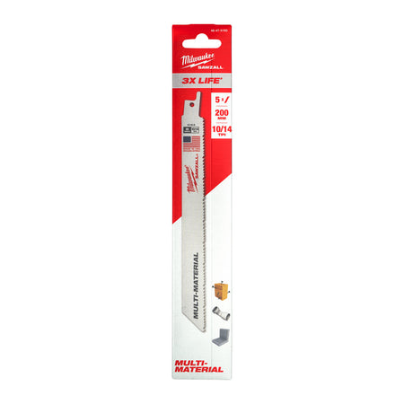 Milwaukee Reciprozaagblad Sawzall metaal TCT TORCH Carbide 230mm 8-Tpi-927765