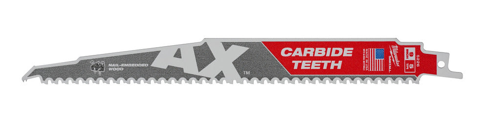 Milwaukee Reciprozaagblad Sawzall hout The AX Carbide 230mm 5-Tpi-927766