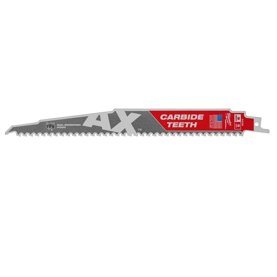 Milwaukee Reciprozaagblad Sawzall hout The AX Carbide 230mm 5-Tpi-927766