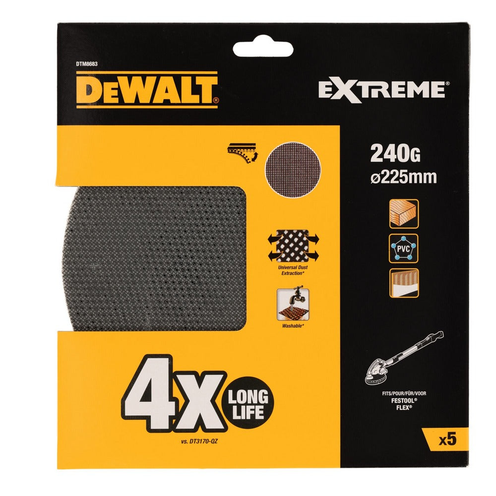 DeWALT Mesh Schuurgaas ROS Giraffe DTM8683-QZ  ø225mm K240-930845