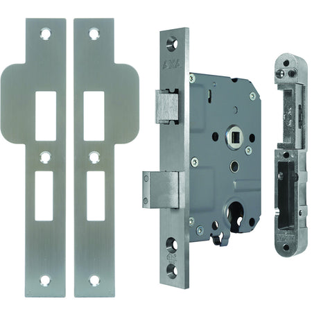 AXA Veiligheidsinsteek Dag-Nachtslot PC55 Rechte Hoek RVS 174x25x16mm SKG2-937868