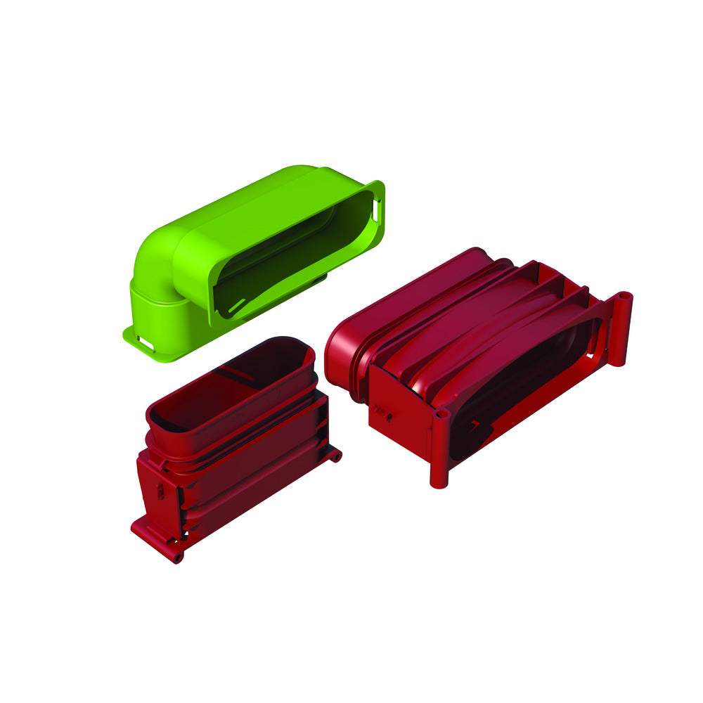 Ubbink Air Excellent AE45SC Bocht 90 Graden Verticaal Set-937947