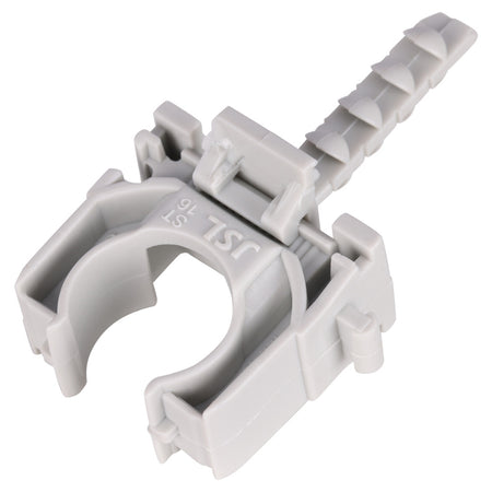 Buisclip Euro 16mm tbv 5/8 Buis Grijs  50st-939627