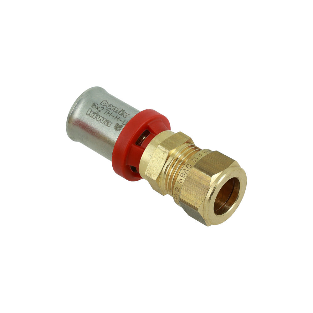 BONFIX Alu-pers Rechte Verloopkoppeling Knel 16x12mm 100st-939874