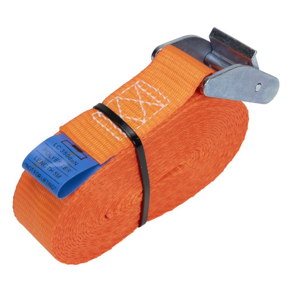 Konvox Spanband 25mm Met Klemgesp HD 125/350daN Oranje 5m-941053