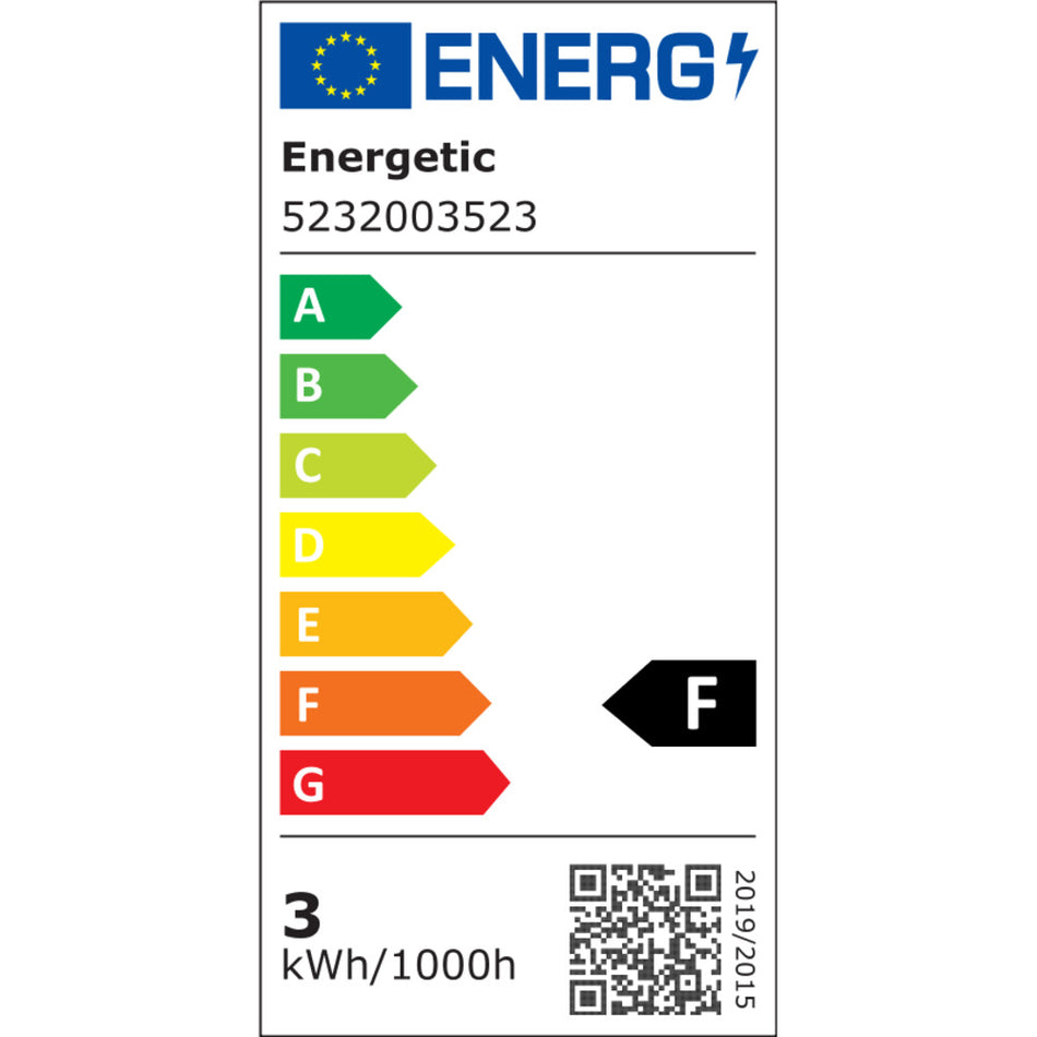 Energetic Lamp Bulb E14 SMD C35 2,9W 250LM 2700K Frosted - 3-Pack-943033