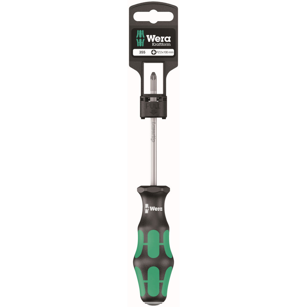 Wera Schroevendraaier 355 PZ SB Pozidriv 2x100mm-943354