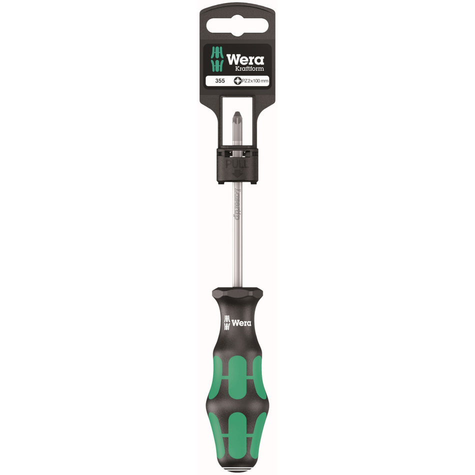 Wera Schroevendraaier 355 PZ SB Pozidriv 2x100mm-943354