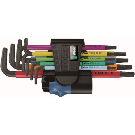 Wera Stiftsleutelset 967/9 TX Multicolour HF1 Met Vasthoudfunctie 9-Delig-943372