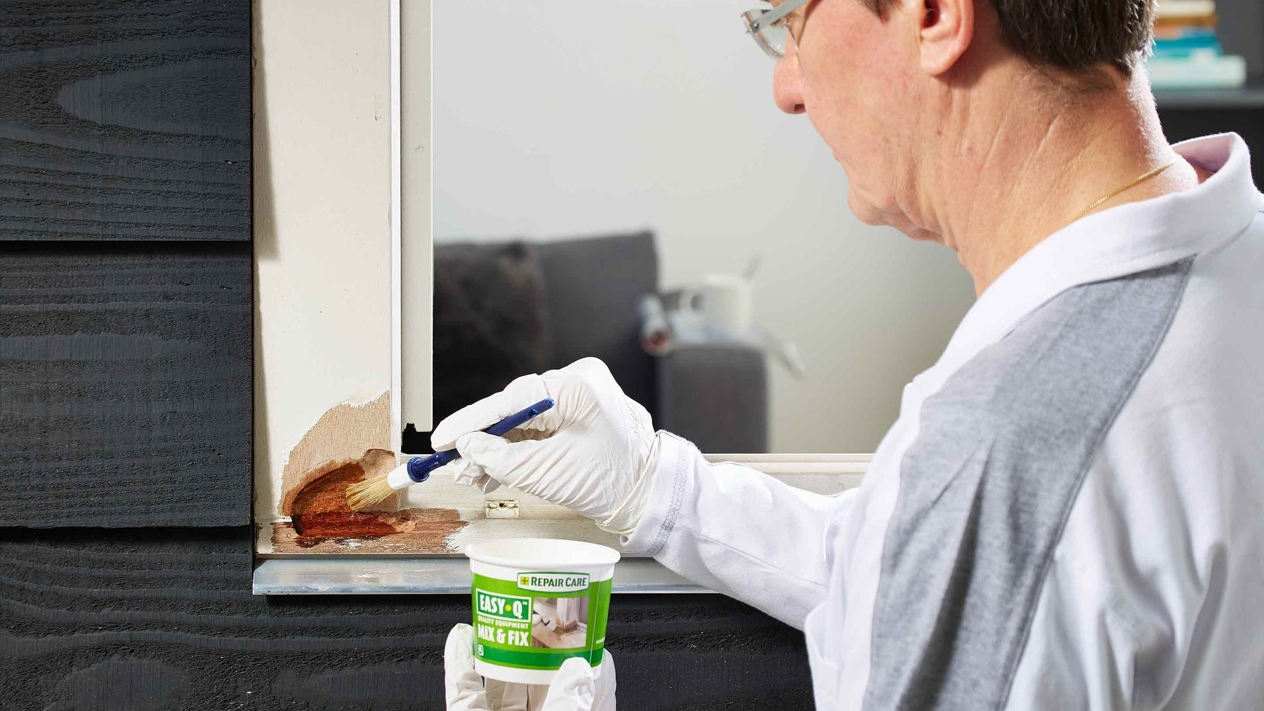 Kozijn repareren met epoxy