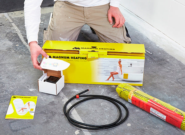 Complete set elektrische vloerverwarming met verwarmingsmat, thermostaat en aansluitmateriaal - card 4
