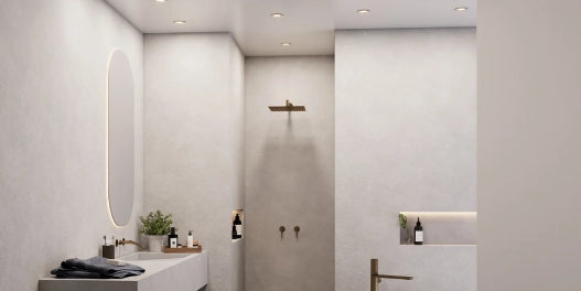 Downlighters en inbouwspots voor badkamer of buiten gebruik