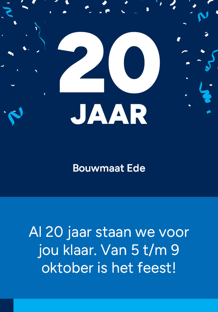 Bouwmaat Ede 20 jaar