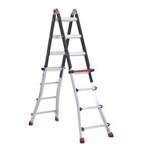 Vouwladder: verschillende opstellingen