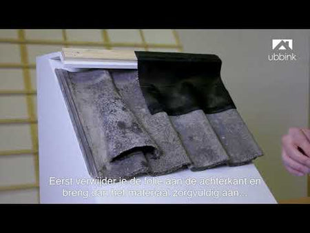 Ubbink Ubiflex Loodvervanger Finio Zwart 30cm x 5m-775835
